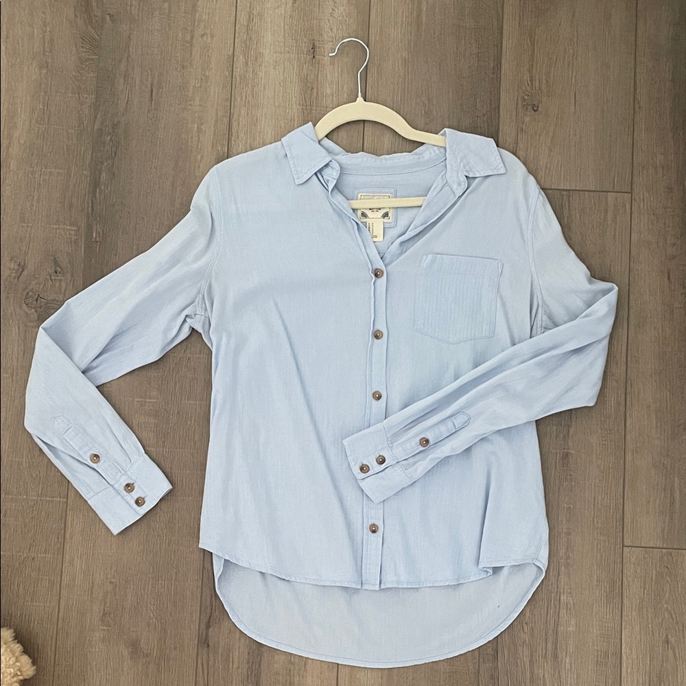 Forever 21 Sky Blue Shirt